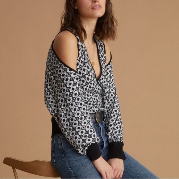 NWT Anthropologie Floral Sweater Shrug Set - Picture 7 of 15